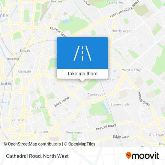 Cathedral Road map