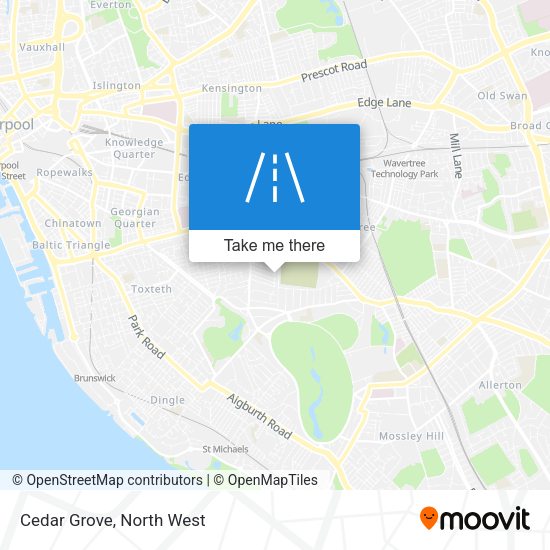 Cedar Grove map