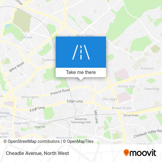 Cheadle Avenue map