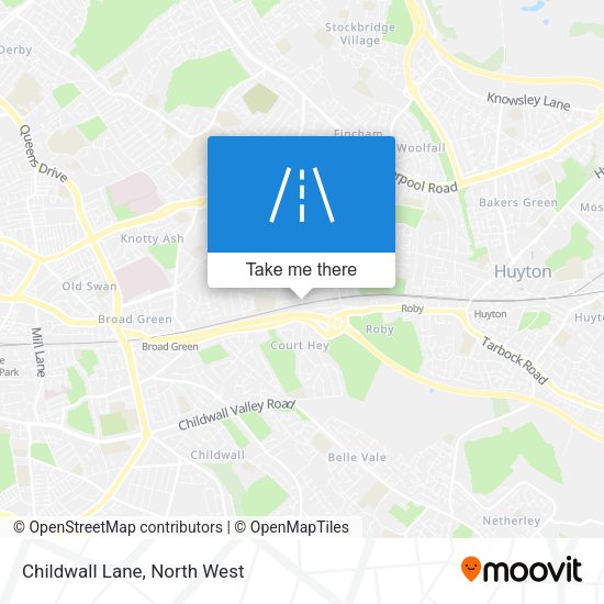 Childwall Lane map