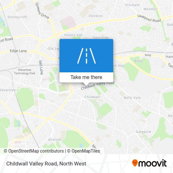 Childwall Valley Road map