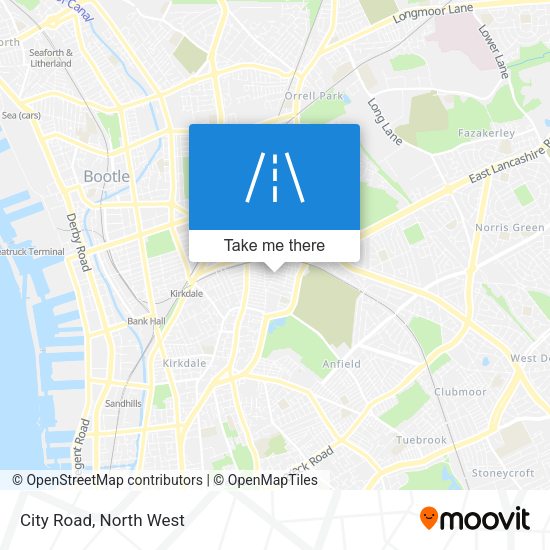 City Road map