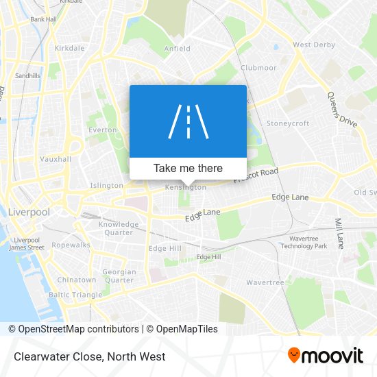 Clearwater Close map