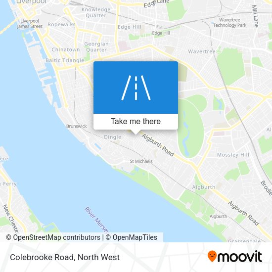 Colebrooke Road map