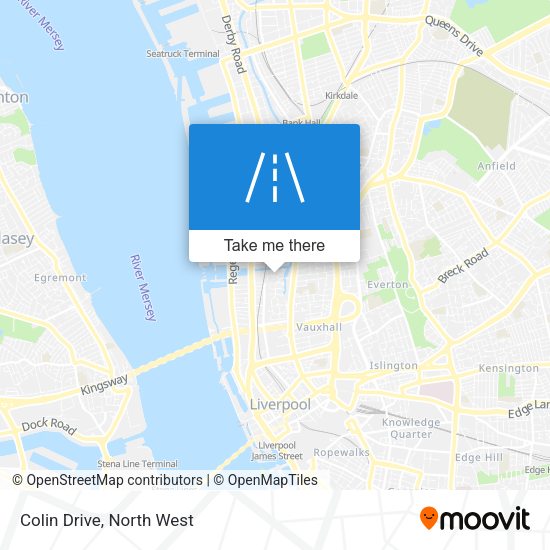 Colin Drive map