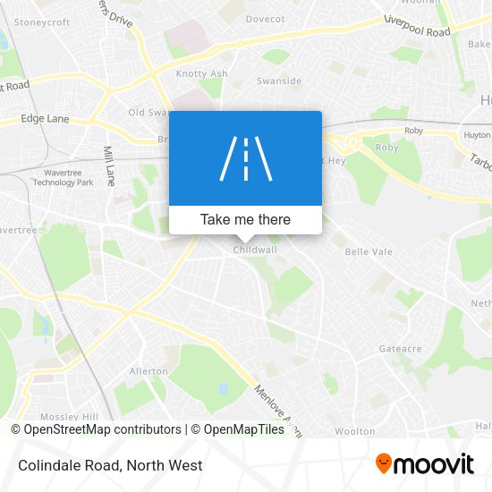 Colindale Road map
