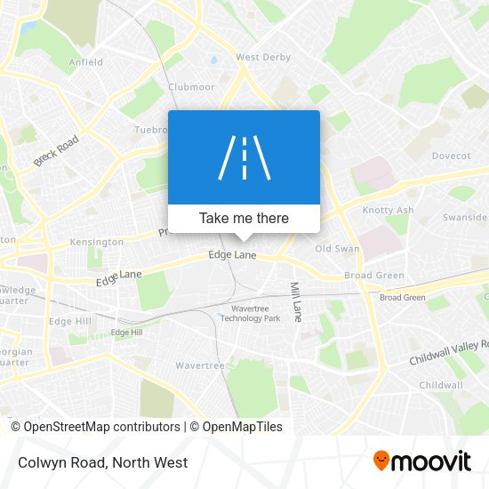 Colwyn Road map