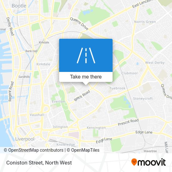 Coniston Street map