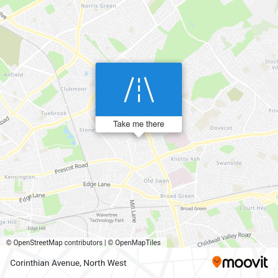 Corinthian Avenue map