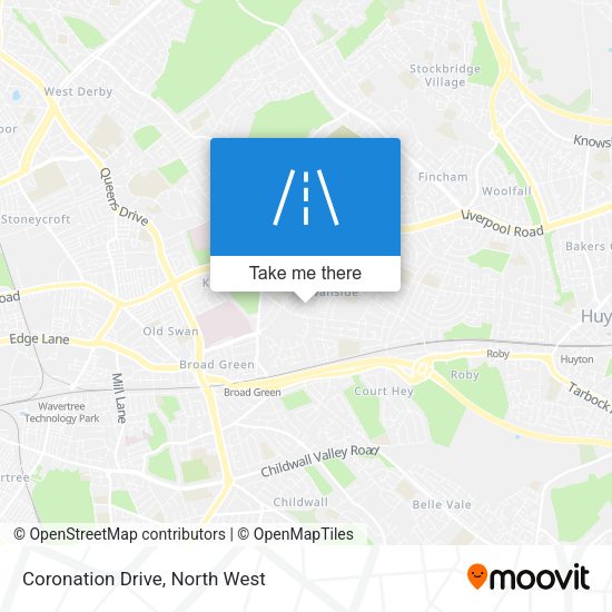Coronation Drive map