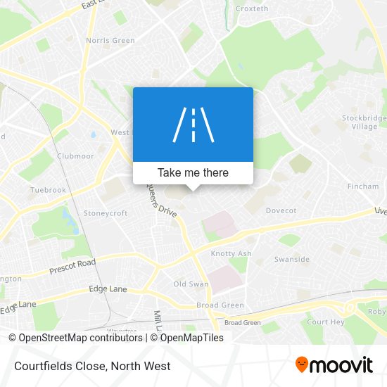 Courtfields Close map