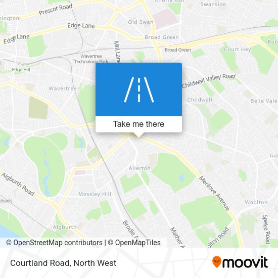 Courtland Road map