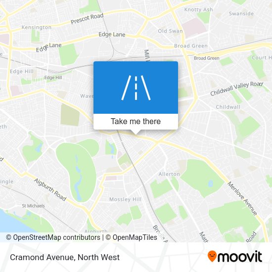 Cramond Avenue map