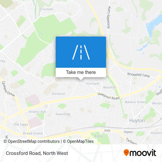 Crossford Road map