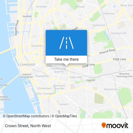 Crown Street map