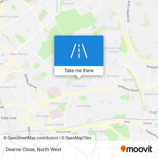 Dearne Close map
