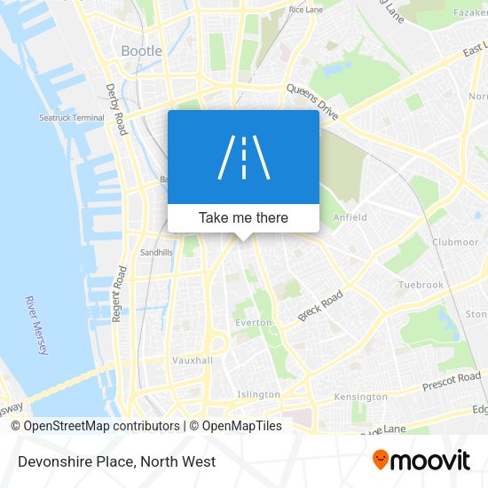 Devonshire Place map