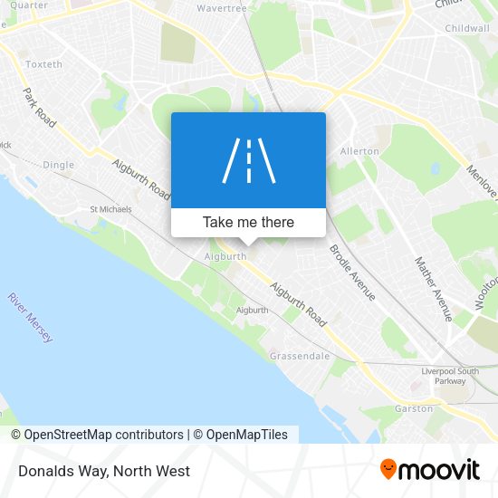 Donalds Way map
