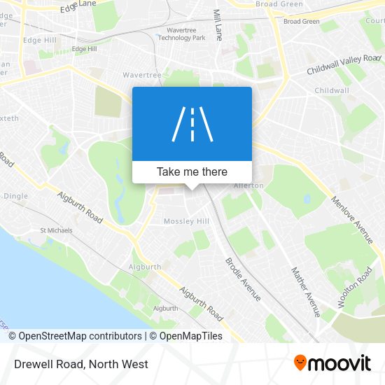 Drewell Road map