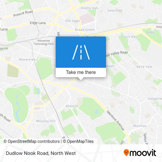 Dudlow Nook Road map