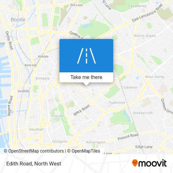 Edith Road map