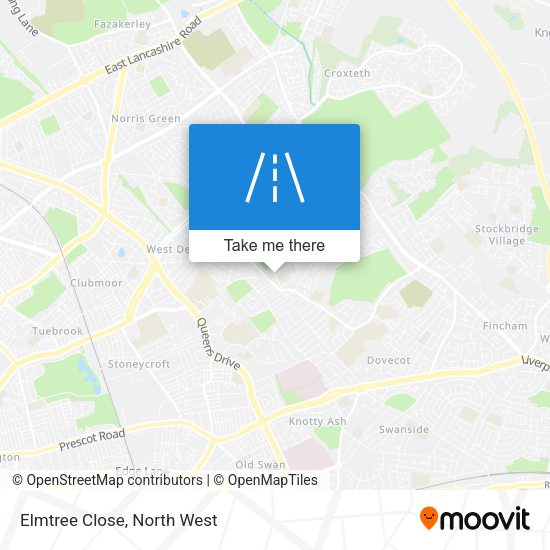 Elmtree Close map