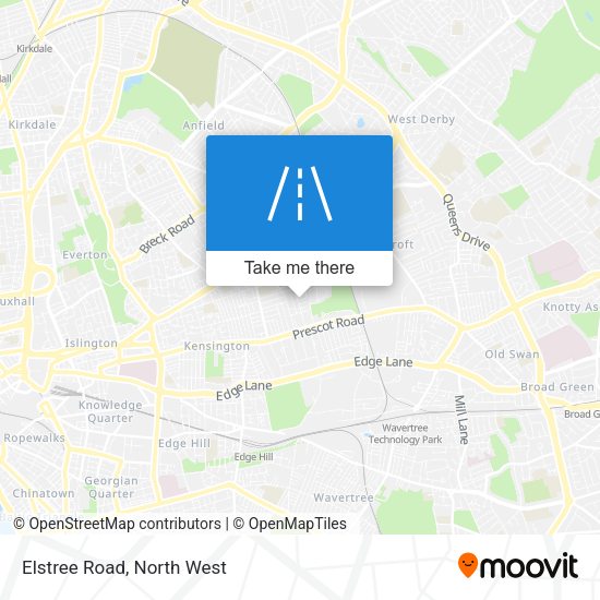 Elstree Road map