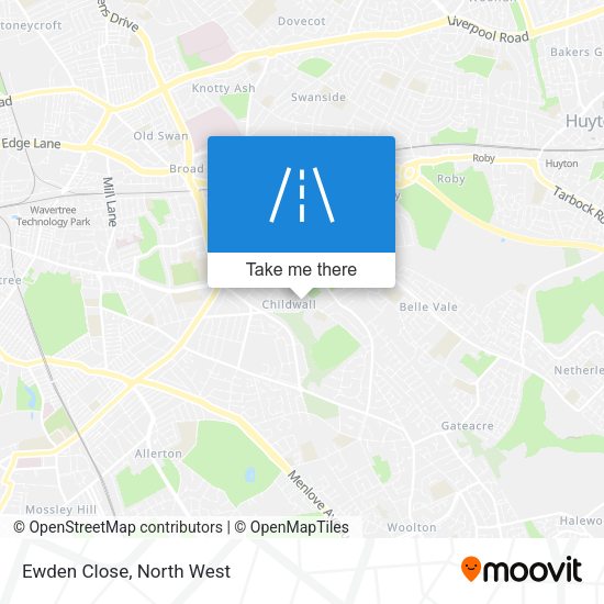 Ewden Close map