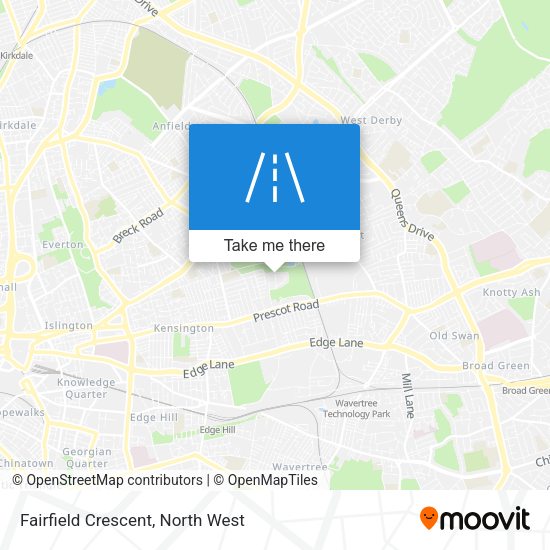Fairfield Crescent map