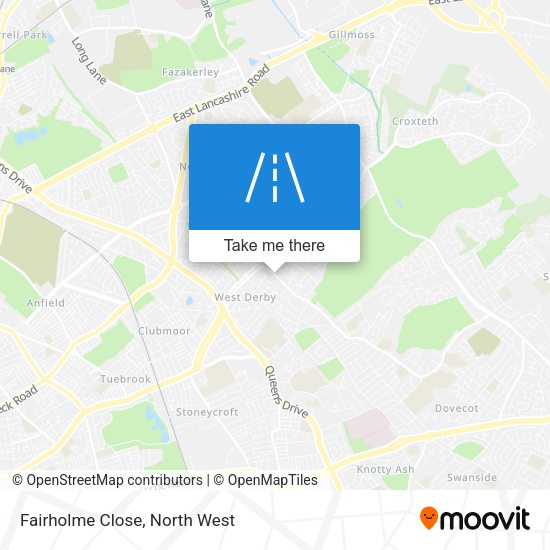 Fairholme Close map