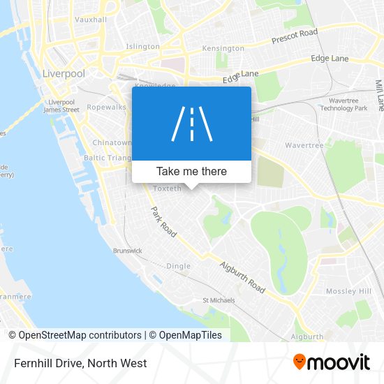 Fernhill Drive map
