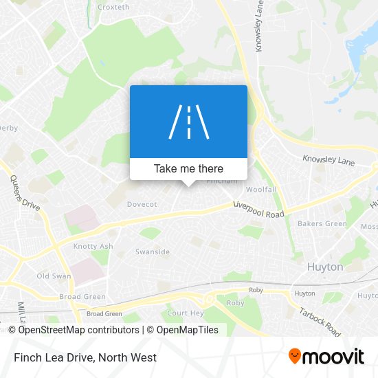 Finch Lea Drive map