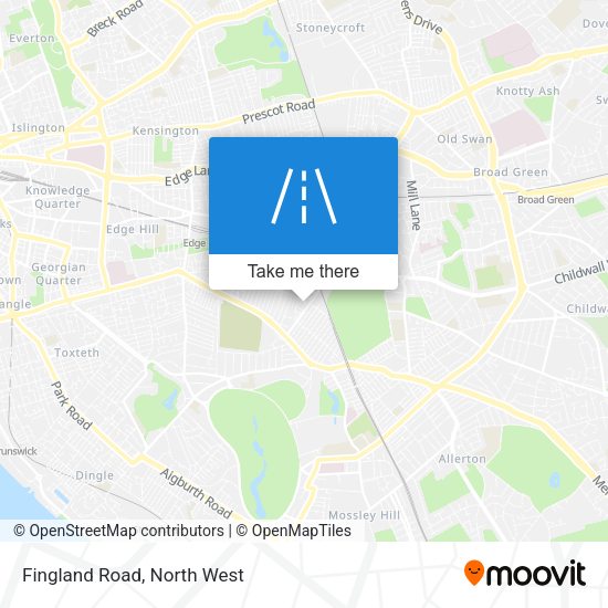 Fingland Road map
