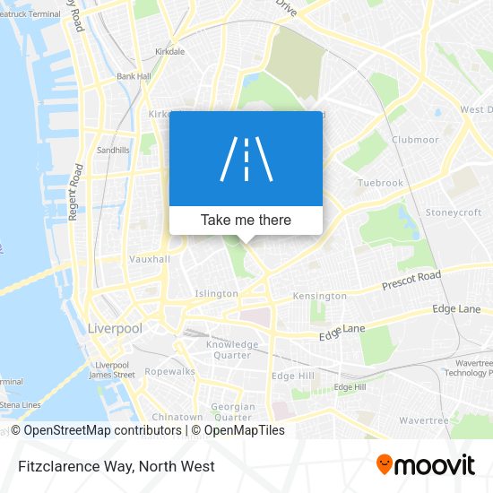 Fitzclarence Way map