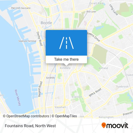 Fountains Road map