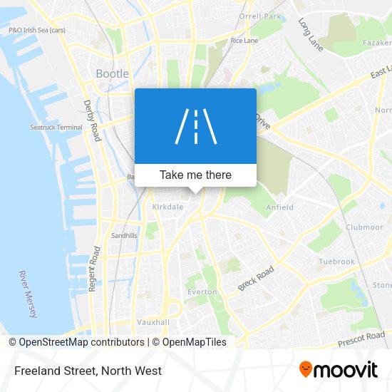 Freeland Street map