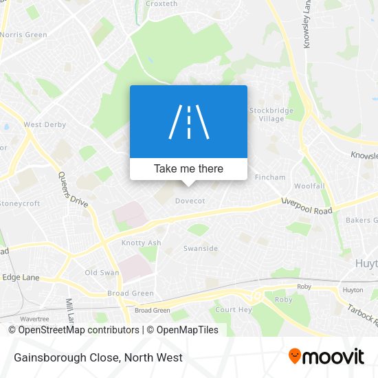 Gainsborough Close map