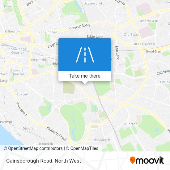 Gainsborough Road map