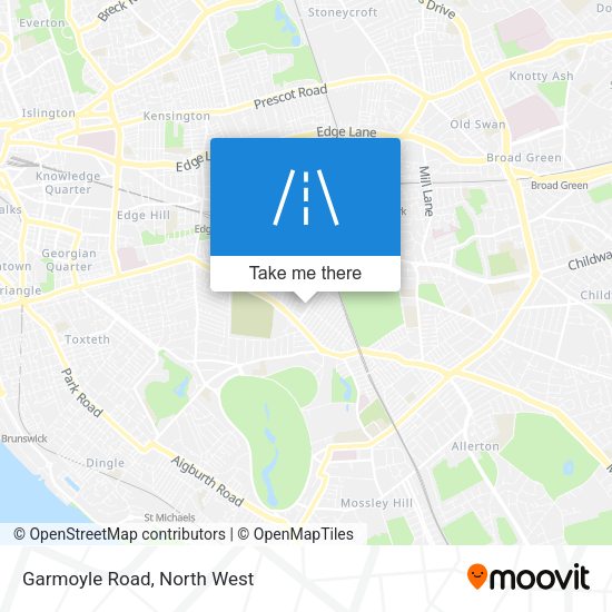 Garmoyle Road map