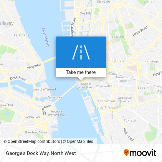 George's Dock Way map