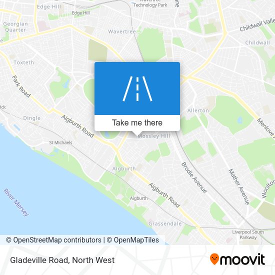 Gladeville Road map