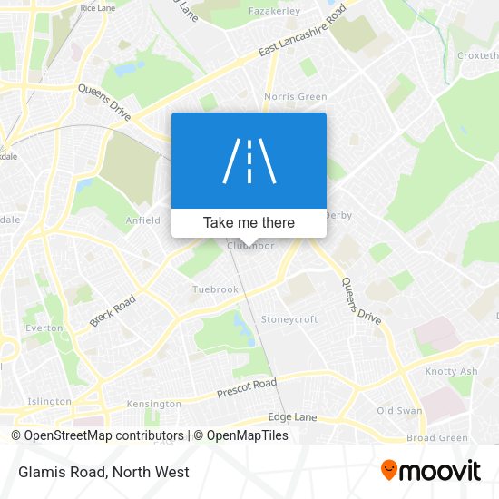 Glamis Road map