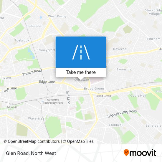 Glen Road map