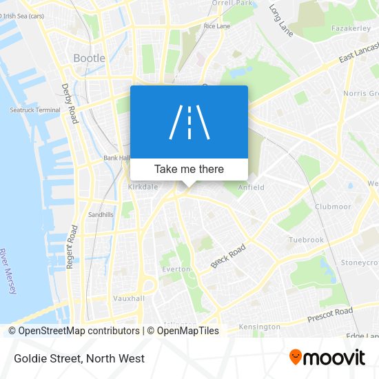 Goldie Street map