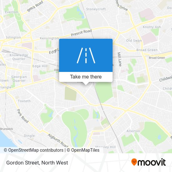 Gordon Street map