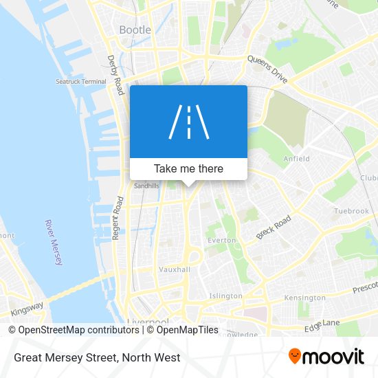 Great Mersey Street map