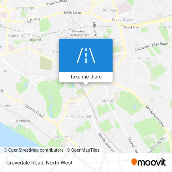Grovedale Road map