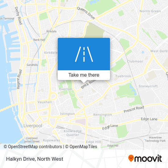 Halkyn Drive map