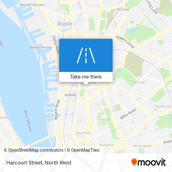 Harcourt Street map