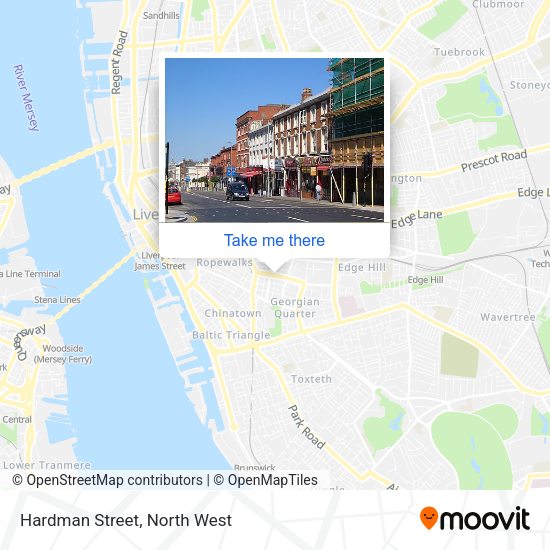 Hardman Street map